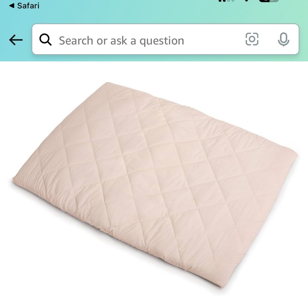 Padded fitted sheet for pack and play
